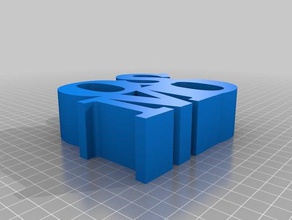 dji osmo lettres sculptures personnalisé 3d print model - Mito3D