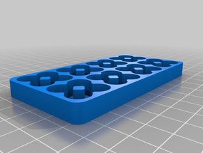 4x8 aaa Pil tepsi organizasyon özelleştirilmiş 3d print model - Mito3D