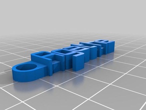 il mio messaggio personalizzato portachiavi agathe organizzazione 3d print model - Mito3D
