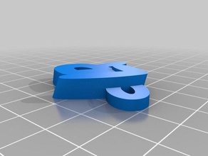 il mio personalizzato iamburnys v2text nome keyfob portachiavi 3d print model - Mito3D