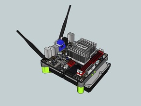 mini-itx-open-frame diy PC-Gehäuse computer-Halterung computer stehen mini-itx openframe 3d print model - Mito3D
