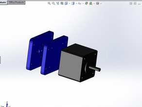 v-slot openbuilds mini gantry direct drive extruder mount 3d printer parts 3d print model - Mito3D