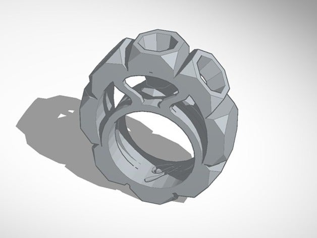 rock ring anneaux 3D print model - Mito3D