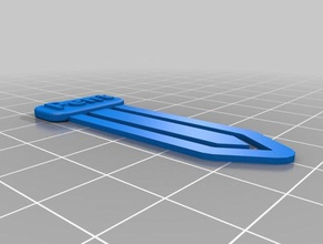 pent bookmark office customized 3d print model - Mito3D
