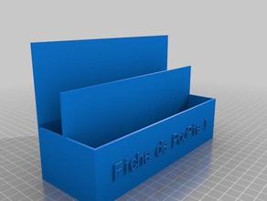 test de la fiche les conteneurs personnalisé 3d print model - Mito3D