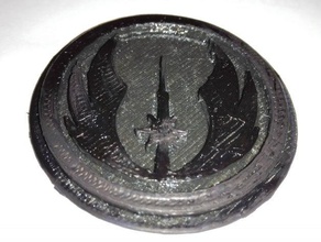 jedi order logo 3d printing badge republic starwars 3d print model - Mito3D
