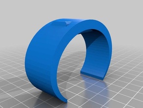 mon personnalisés fitbit flex arc bande de mise à jour bracelets 3d print model - Mito3D