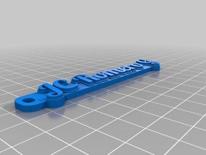 jc romero tag llavero llaveros personalizado 3d print model - Mito3D