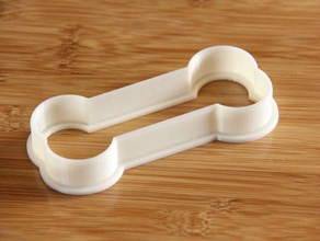 dog bone cookie cutter 2 sizes kitchen dining treat 3d print model - Mito3D