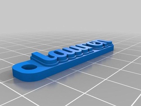 lauren keychains customized 3d print model - Mito3D