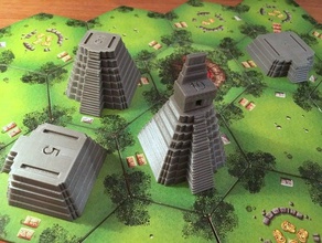 tikal templo piezas personalizables de enclavamiento juguete juego accesorios personalizador 3d print model - Mito3D