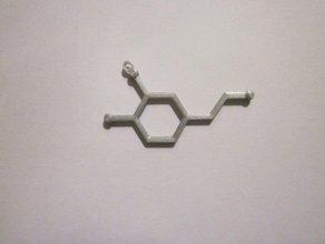 Dopamin-Kette-Schmuck Biologie 3d print model - Mito3D