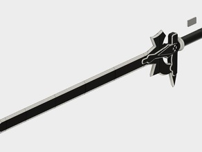 elucidator sword art online- uncut scans replicas cosplay weapon cosplays kirito prop props sao swordartonline 3d print model - Mito3D