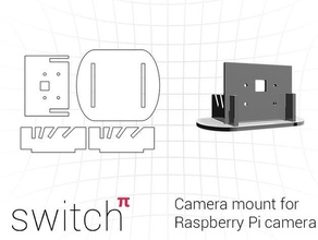 raspberry pi camera standmount raspberrypi 2 case housing 3d print model - Mito3D