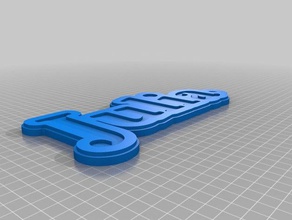 julia nome portachiavi gancio targhetta 3d la stampa chiave a catena tag 3d print model - Mito3D