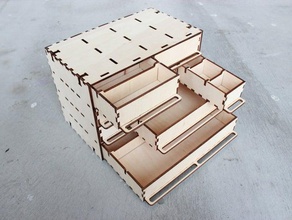 partbox 3mm de madeira ferramenta os titulares caixas Mdf laser lasercut corte a o cortador do 3d print model - Mito3D