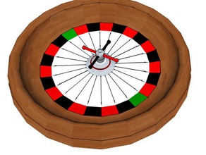 Kasino-roulette - Spielzeug Spiele hasard 3d print model - Mito3D