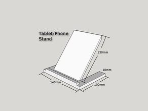 Gerät stand tablet engineeringproject makeredchallenge tablet-Halterung 3d print model - Mito3D