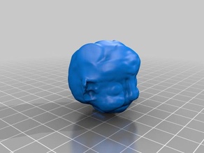 marshen reducido de la cabeza esculturas 3d print model - Mito3D