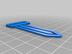 advento marcador de clipe papel office personalizado 3d print model - Mito3D