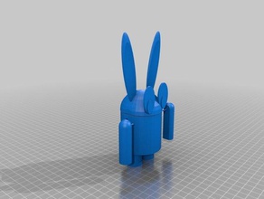 android bunny figura modelli 3d print model - Mito3D
