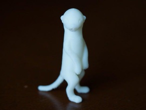 de pie suricata los animales 3d print model - Mito3D