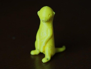 sitting meerkat animals 3d print model - Mito3D