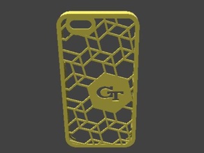 georgia tech iphone 66s case mobile customized 3d print model - Mito3D