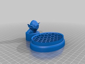 yoda busto prato de sabão casa banho prático star wars 3d print model - Mito3D