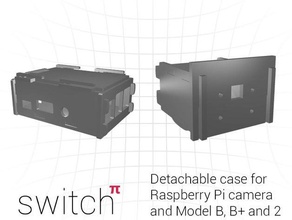 el caso de raspberry pi bb+2 desmontable montaje la cámara electrónica caja modelo 2 3d print model - Mito3D