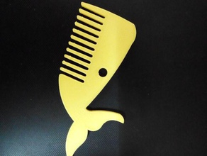 whale comb animals fashion 3d print model - Mito3D