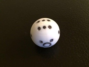 spherical dice 3d print model - Mito3D