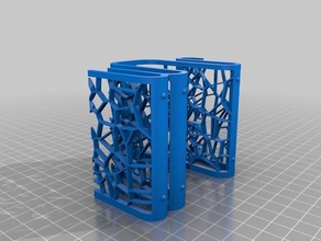 Sünger tutucu mutfak yemek eğri yemekler ışık organik kazıyıcı lavabo voronoi 3d print model - Mito3D