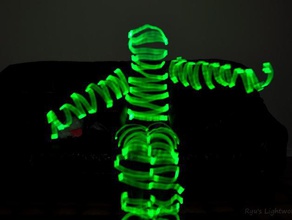 l'utilizzo di luce pennellata led glowstick art la fotografia 3d print model - Mito3D