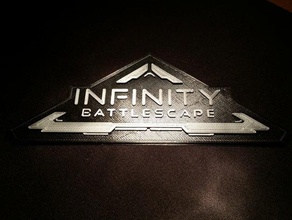 infinitybattlescape logo Zeichen logos 3d-logo Raum spacesim Weltraum-Spiel videogame Videospiele video-Spiel video Spiele 3d print model - Mito3D