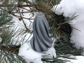 ghost vaso arredamento regalo bella spirale 3d print model - Mito3D