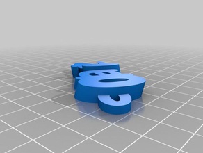 mi personalizados iamburnys v3text nombre llavero mando llaveros 3d print model - Mito3D