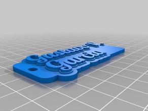 chaveiro gustavo keychains customized 3d print model - Mito3D