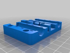 4 bearing carriage high holes 3d printer parts 3d print model - Mito3D
