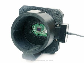 canon efef-s mount logitech c270 adapter camera 3d printing crop diy dslr photography superzoom tele webcam 3d print model - Mito3D