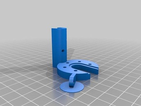 e3d hotend mount kossel mini z-probe fan holder arm printer parts v6 3d print model - Mito3D