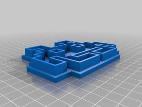 space invader cookie cutter art 3d print model - Mito3D