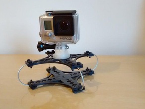 gopro anti vibración de la cuerda alambre montaje cámara accesorios cine dji drone hero 3 plus 4 monte 3d print model - Mito3D