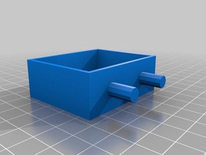 meine angepasste Halter 2-peg pegboards Organisation 3d print model - Mito3D