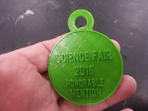 science fair medals coins badges award prize 3d print model - Mito3D