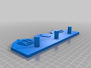 a minha chave personalizada cabide personalizador de sistemas organização 3d print model - Mito3D