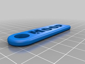 zeltra hoop keychain accessories customized 3d print model - Mito3D