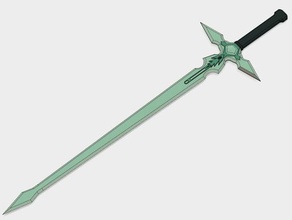 dark repulser sword art online full size uncut scans replicas anime asuna cosplay cosplays dual wield wielding elucidator kirito mmorpg sao skill swords vrmmorpg 3d print model - Mito3D