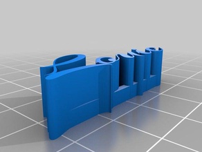 louie printer nameplate sculptures customized 3d print model - Mito3D