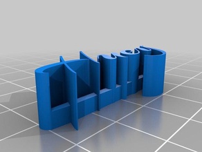 riri imprimante plaque signalétique sculptures personnalisé 3d print model - Mito3D